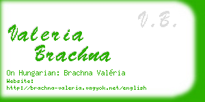 valeria brachna business card